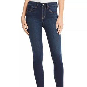 Rag & Bone Dark Denim High Rise Ankle Skinny Jean - Size 24